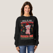 これは私のクリスマスパジャマ豚の醜いセーターMerr スウェットシャツ (正面フル)