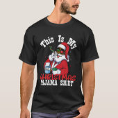 これは私のクリスマスパジャマ・アフリカ系アメリカ人サンタ Tシャツ (正面)