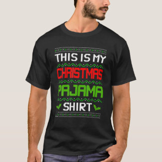 これは私のクリスマスパジャマ – 醜いクリスマスの女性 Tシャツ