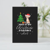 これは私のクリスマスパジャマChihuahuaコスチュームSantである 出欠カード (スタンド正面)