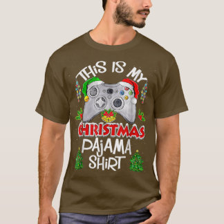 これは私のクリスマスパジャマSanta Hatのビデおもしろいオ Tシャツ