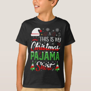 これは私のクリスマスパジャマX-masライトサンタフラム Tシャツ