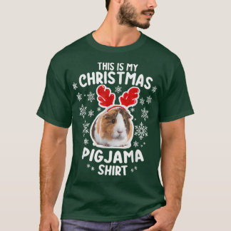 これは私のクリスマスピジャマモルモットのクリスマス Tシャツ