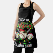 これは私のクリスマスベースボールパジャマサンタハットだ エプロン (インサイチュ)