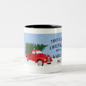 これは私のクリスマスムービーを見るマグカップ ツートーンマグカップ (中央)