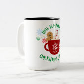 これは私のクリスマス応援 ツートーンマグカップ (正面左)