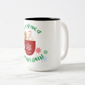 これは私のクリスマス応援 ツートーンマグカップ (正面右)