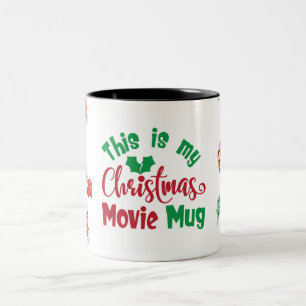 これは私のクリスマス映画のマグだ ツートーンマグカップ