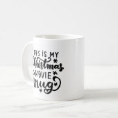 これは私のクリスマス映画のマグカップだ コーヒーマグカップ (正面左)