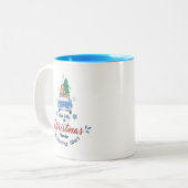 これは私のクリスマス映画見てシャツだ ツートーンマグカップ (正面左)