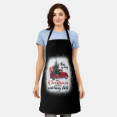 これは私のクリスマス映画見てシャツのヴィンテージ エプロン (着用した状態)