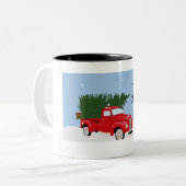 これは私のクリスマス映画鑑賞マグ ツートーンマグカップ (正面左)