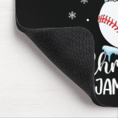 これは私のクリスマス野球のクリスマスが私をスポーツする マウスパッド (コーナー)