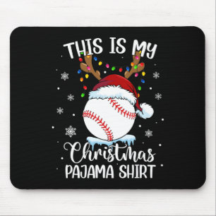 これは私のクリスマス野球のクリスマスが私をスポーツする マウスパッド