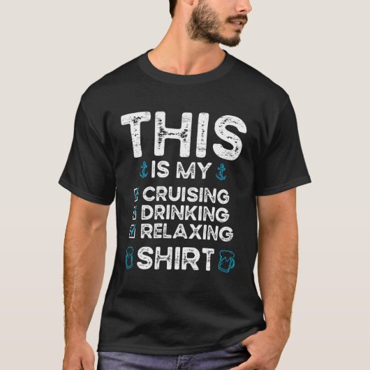 これは私のクルージングリラックスが船Cのために飲んでいる Tシャツ (正面)