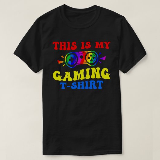 これは私のゲーミングシャツカラフル- おもしろい Gamer Tシャツ (デザイン正面)