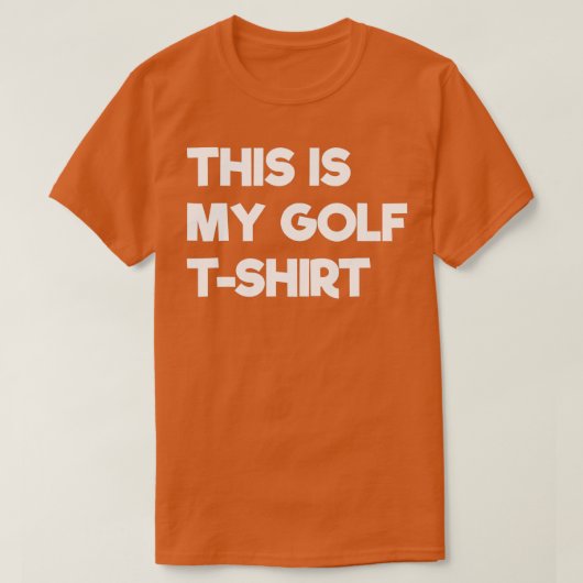 これは私のゴルフおもしろい場 Tシャツ (デザイン正面)
