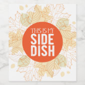 これは私のサイドディッシュ秋 ワインラベル (シングルラベル)