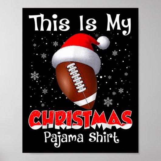 これは私のサッカーのクリスマスパジャマの贈り物だ ポスター (正面)