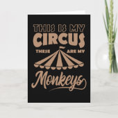 これは私のサーカスこれらの私のサル幸せである カード (正面)