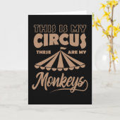 これは私のサーカスこれらの私のサル幸せである カード (黄色い花)