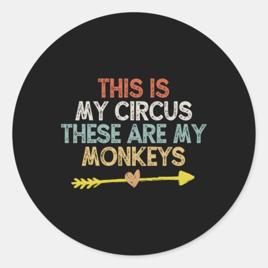 これは私のサーカスだ私のサル ラウンドシール (正面)