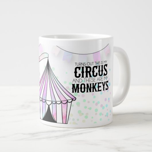 これは私のサーカスのラージマグだ ジャンボコーヒーマグカップ (正面右)