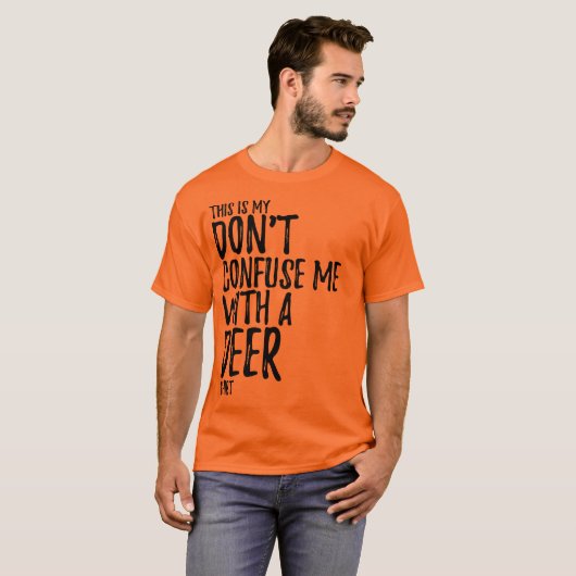 これは私のシカの狩りのワイシャツのオレンジです Tシャツ (正面フル)