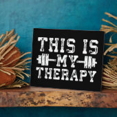 これは私のセラピー – ジムトレーニング 感動的 フォトプラーク (側面)