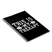 これは私のセラピー-感動的な体育館のトレーニングです ノートブック (右側)