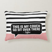 これは私のソファカスタムギフトペットの名パーソナライズされた前 アクセントクッション (正面)