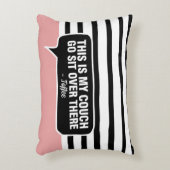 これは私のソファカスタムギフトペットの名パーソナライズされた前 アクセントクッション (正面(垂直))