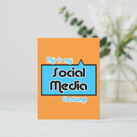 これは私のソーシャルメディア用の衣装です ポストカード (スタンド正面)