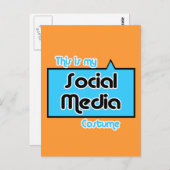 これは私のソーシャルメディア用の衣装です ポストカード (正面/裏面)