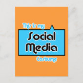 これは私のソーシャルメディア用の衣装です ポストカード (正面)