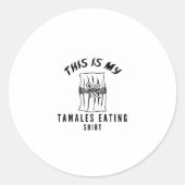 これは私のタマ食べレスのシャツだ ラウンドシール (正面)