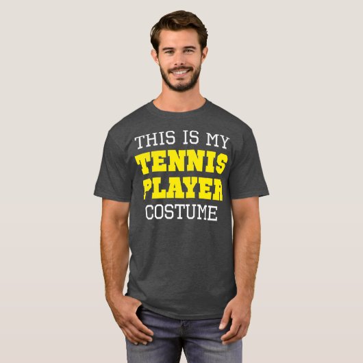 これは私のテニス選手の衣装ハロウィーン怠惰だ Tシャツ (正面フル)