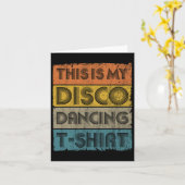 これは私のディスコレトロ70s 80sの音楽ダンスである カード (黄色い花)