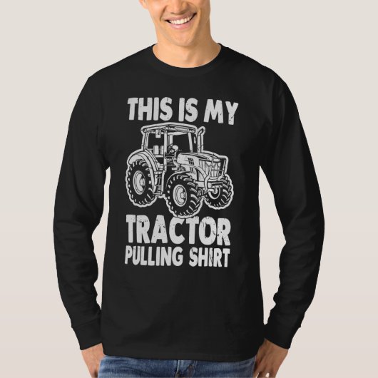 これは私のトラクター引っ張りトラクターのドライバ農家 Tシャツ (正面)