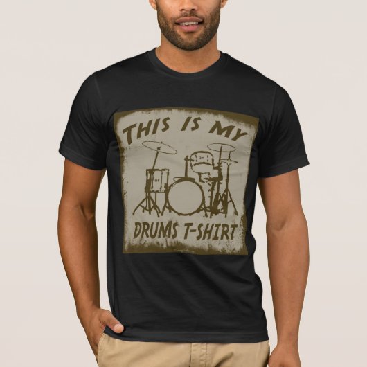 これは私のドラムTシャツです Tシャツ (正面)
