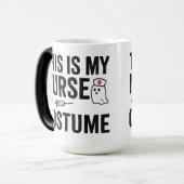 これは私のナースのハロウィーンの衣装 モーフィングマグカップ (正面左)