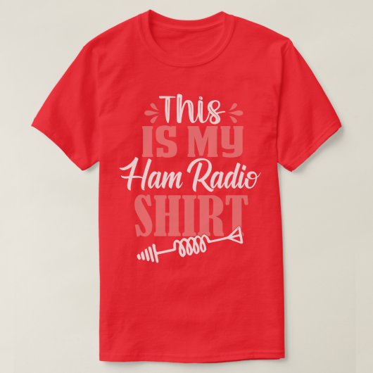 これは私のハムラジオだ Tシャツ (デザイン正面)
