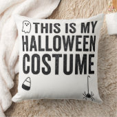 これは私のハロウィンコスチュームです 面白い幽霊クモ クッション (ブランケット)