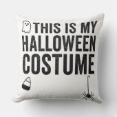 これは私のハロウィンコスチュームです 面白い幽霊クモ クッション (正面)