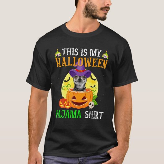 これは私のハロウィンパジャマチワホアドッグの衣装である Tシャツ (正面)