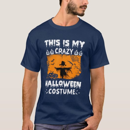 これは私のハロウィン熱狂するの衣装ハローウィンパーティ Tシャツ (正面)