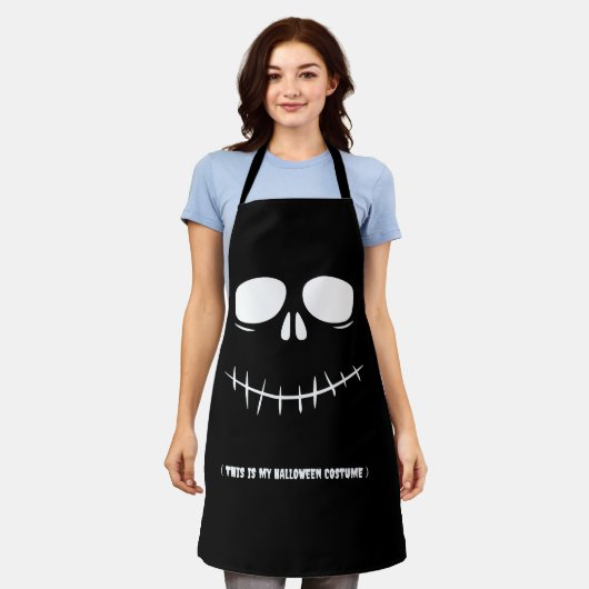 これは私のハロウィーンの衣装おかしなハロウィーンの子供たち エプロン (着用した状態)