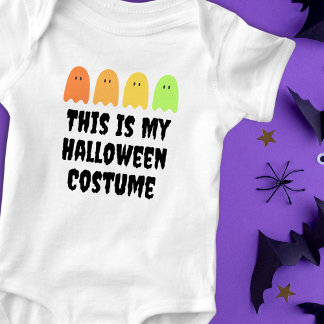 これは私のハロウィーンの衣装おもしろい幽霊 ベビーボディスーツ