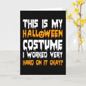 これは私のハロウィーンの衣装だ カード (黄色い花)