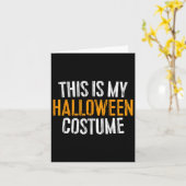 これは私のハロウィーンの衣装だ カード (黄色い花)